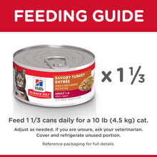 Load image into Gallery viewer, Hill&#39;s Science Diet Adult Savory Turkey Entree Canned Cat Food