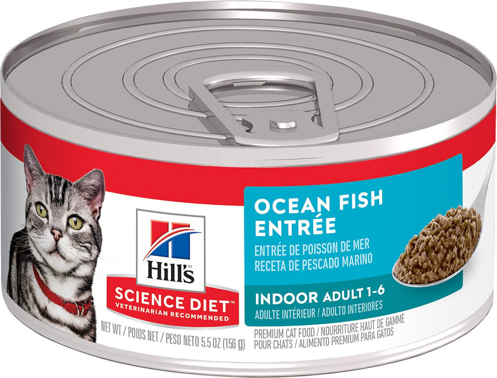 Hill's Science Diet Adult Indoor Ocean Fish Entree Canned Cat Food