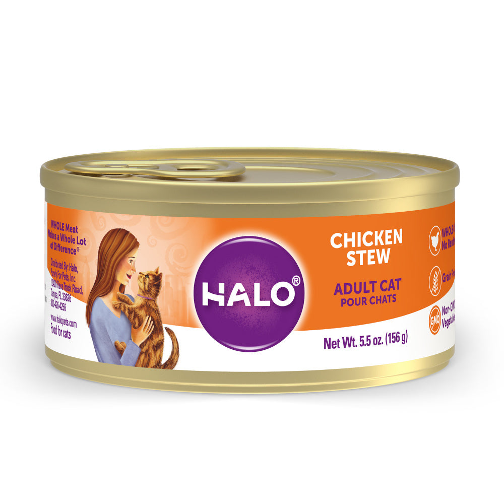 
                  
                    Halo Holistic Grain Free Adult Chicken Stew Canned Cat Food
                  
                