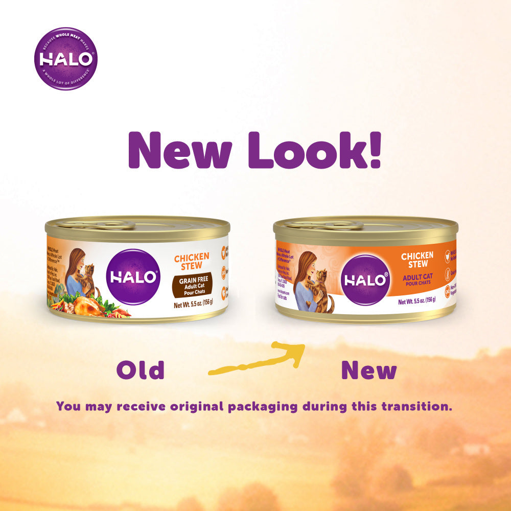 
                  
                    Halo Holistic Grain Free Adult Chicken Stew Canned Cat Food
                  
                