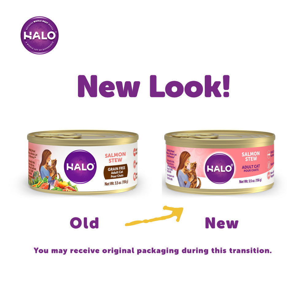 
                  
                    Halo Holistic Grain Free Adult Salmon Stew Canned Cat Food
                  
                