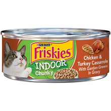 Load image into Gallery viewer, Friskies Selects Indoor Chunky Chicken and Turkey Casserole Canned Cat Food