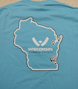 Wisconsin Humane Society State Logo Tee
