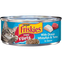Load image into Gallery viewer, Friskies Prime Fillets with Ocean Whitefish and Tuna in Sauce Canned Cat Food