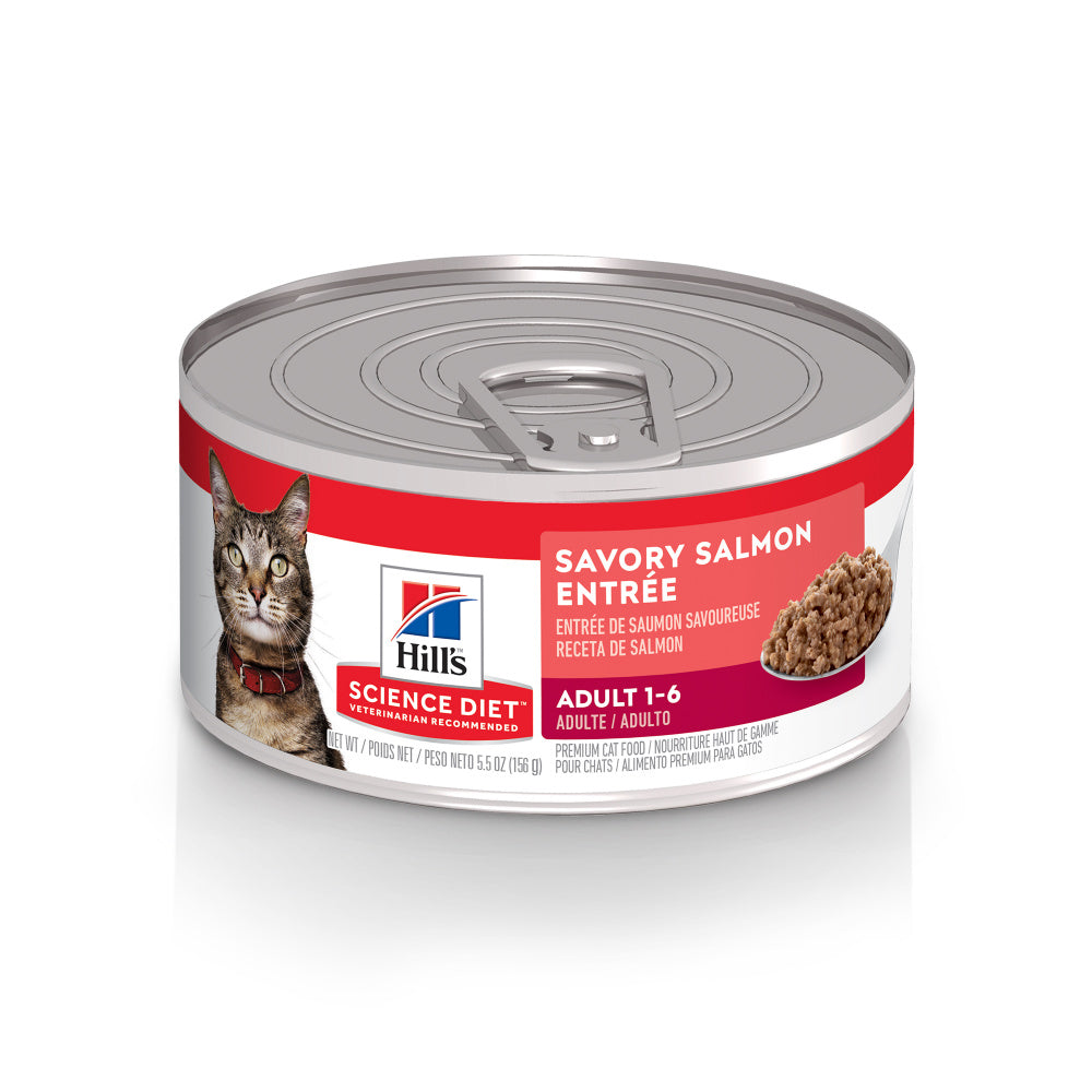 Hill's Science Diet Adult Savory Salmon Entree Canned Cat Food