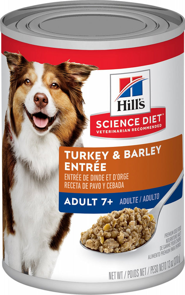 Hill's Science Diet Adult 7+ Gourmet Turkey & Barley Entree Canned Dog Food