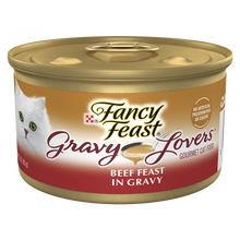 Load image into Gallery viewer, Purina Fancy Feast Gravy Lovers Beef Feast Gourmet Cat Food in Wet Cat Food Gravy