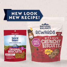 Load image into Gallery viewer, Natural Balance Rewards Crunchy Biscuits With Real Bison Small Breed  Dog Treats