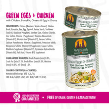 Load image into Gallery viewer, Weruva Green Eggs &amp; Chicken with Chicken, Pumpkin, Greens &amp; Eggs Canned Dog Food
