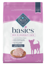 Load image into Gallery viewer, Blue Buffalo Basics Small Breed Adult Skin &amp; Stomach Care Turkey &amp; Potato Recipe Dry Dog Food
