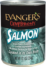 Load image into Gallery viewer, Evangers Grain Free Wild Salmon Canned Cat and Dog Food