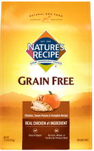 Load image into Gallery viewer, Nature&#39;s Recipe Grain Free Chicken, Sweet Potato &amp; Pumpkin Dry Dog Food