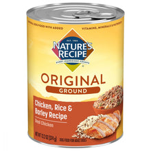 Load image into Gallery viewer, Nature&#39;s Recipe Easy to Digest Chicken Rice Barley Homestyle Ground Canned Dog Food