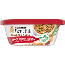 Load image into Gallery viewer, Beneful Prepared Meals Beef and Chicken Medley Wet Dog Food