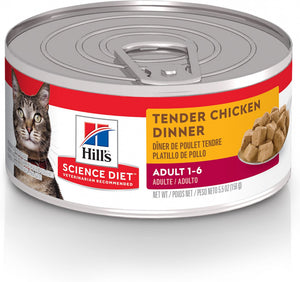Hill's Science Diet Adult Tender Chicken Dinner Canned Cat Food