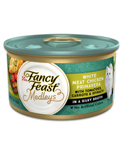 Load image into Gallery viewer, Fancy Feast Medleys White Meat Chicken Primavera Pate With Tomatoes, Carrots &amp; Spinach Wet Cat Food