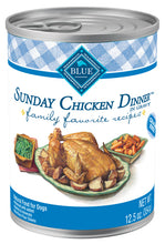 Load image into Gallery viewer, Blue Buffalo Family Favorite Recipes Sunday Chicken Dinner Canned Dog Food
