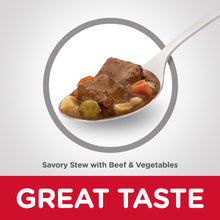 Load image into Gallery viewer, Hill&#39;s Science Diet Adult 7+ Savory Stew with Beef &amp; Vegetables Canned Dog Food