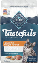 Load image into Gallery viewer, Blue Buffalo Tastefuls Adult Cat Weight Control Chicken &amp; Brown Rice Recipe Dry Food