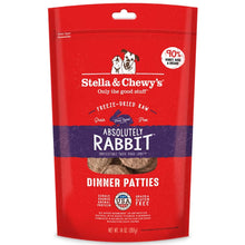 Load image into Gallery viewer, Stella &amp; Chewy&#39;s Absolutely Rabbit Grain Free Dinner Patties Freeze Dried Raw Dog Food