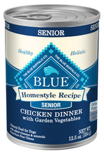 Load image into Gallery viewer, Blue Buffalo Homestyle Recipe Senior Chicken Dinner with Garden Vegetables Canned Dog Food