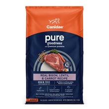Load image into Gallery viewer, Canidae Pure Goodness Real Bison Lentil &amp; Carrot Recipe Dry Dog Food