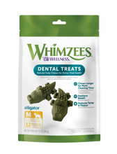 Load image into Gallery viewer, Whimzees Alligator Dental Dog Treats