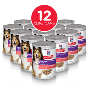 Hill's Science Diet Adult Sensitive Stomach & Skin Salmon & Vegetable Entree Canned Dog Food