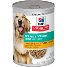 Load image into Gallery viewer, Hill&#39;s Science Diet Adult Perfect Weight Chicken &amp; Vegetable Entree Canned Dog Food