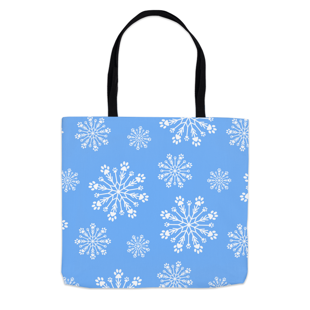 Paw Snowflake Tote Bag