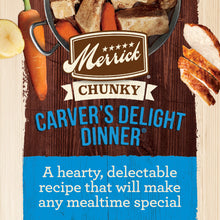 Load image into Gallery viewer, Merrick Grain Free Chunky Carvers Delight Dinner Canned Dog Food