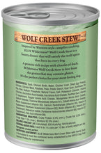 Load image into Gallery viewer, Blue Buffalo Wilderness Wolf Creek Stew Grain-Free Hearty Duck Stew Adult Canned Dog Food