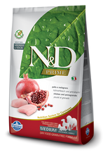 Load image into Gallery viewer, Farmina Prime N&amp;D Natural &amp; Delicious Grain Free Medium Adult Chicken &amp; Pomegranate Dry Dog Food
