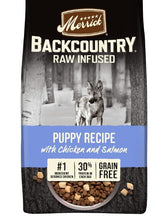 Load image into Gallery viewer, Merrick Backcountry Raw Infused Grain Free Puppy Food Recipe Freeze Dried Dog Food