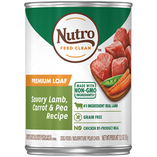 Load image into Gallery viewer, Nutro Premium Loaf Grain Free Savory Lamb, Carrot &amp; Pea Adult Canned Dog Food