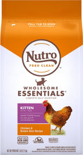 Load image into Gallery viewer, Nutro Wholesome Essentials Farm Raised Kitten Chicken and Brown Rice Dry Cat Food