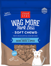 Load image into Gallery viewer, Cloud Star Wag More Bark Less Soft Chews Bacon Cheese &amp; Apples Dog Treats