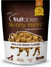 Load image into Gallery viewer, Fruitables Skinny Minis Grilled Bison Flavor Soft &amp; Chewy Dog Treats