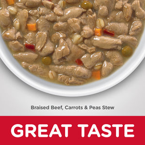 Hill's Science Diet Healthy Cuisine Adult 7+ Braised Beef, Carrots, & Peas Stew Canned Dog Food