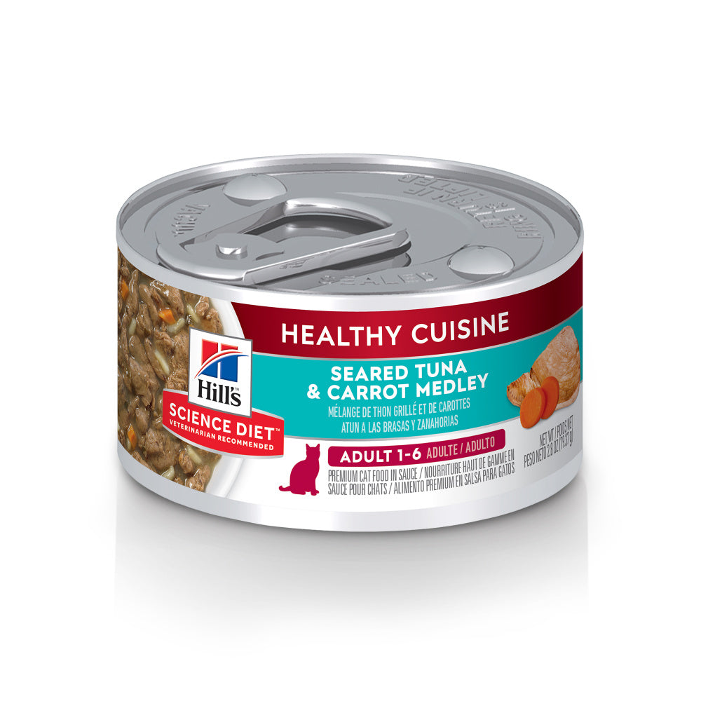 Hill's Science Diet Healthy Cuisine Adult Seared Tuna & Carrot Medley Canned Cat Food