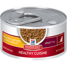 Load image into Gallery viewer, Hill&#39;s Science Diet Healthy Adult Cuisine Roasted Chicken &amp; Rice Medley Canned Cat Food