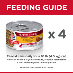 Hill's Science Diet Healthy Adult Cuisine Roasted Chicken & Rice Medley Canned Cat Food