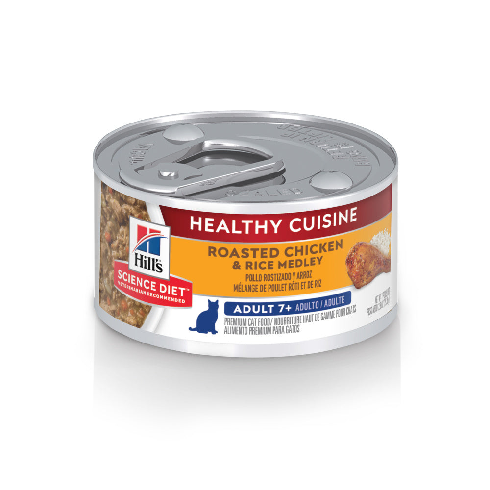 Hill's Science Diet Healthy Cuisine Adult 7+ Roasted Chicken & Rice Medley Canned Cat Food