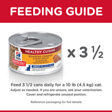 Load image into Gallery viewer, Hill&#39;s Science Diet Healthy Cuisine Adult 7+ Roasted Chicken &amp; Rice Medley Canned Cat Food
