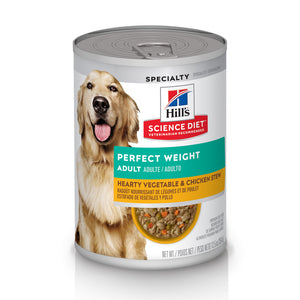 Hill's Science Diet Adult Perfect Weight Hearty Vegetable & Chicken Stew Canned Dog Food