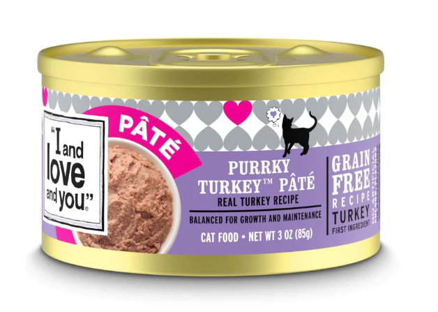 I and Love and You Grain Free Purrky Turkey Pate Recipe Canned Cat Food