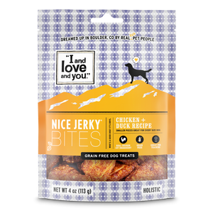 I And Love And You Nice Jerky Grain Free Chicken & Duck Dog Treats