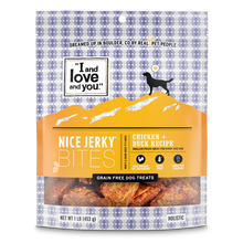 Load image into Gallery viewer, I And Love And You Nice Jerky Grain Free Chicken &amp; Duck Dog Treats