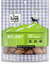 Load image into Gallery viewer, I And Love And You Nice Jerky Grain Free Beef &amp; Lamb Dog Treats