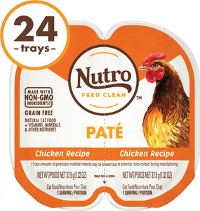 Nutro Perfect Portions Grain-Free Chicken Recipe Cat Food Trays